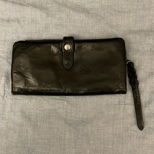 Black leather, gently used